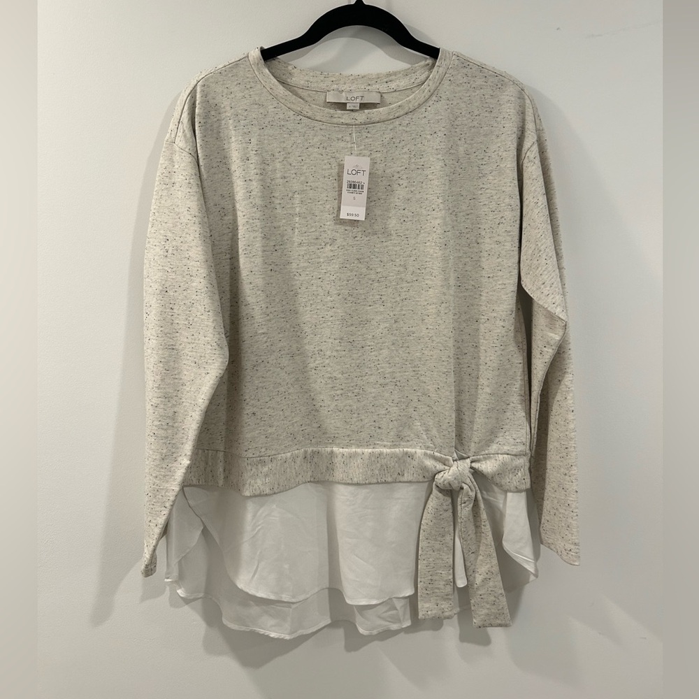 Loft Women's Shirt/Blouse Cream and White, Size Small